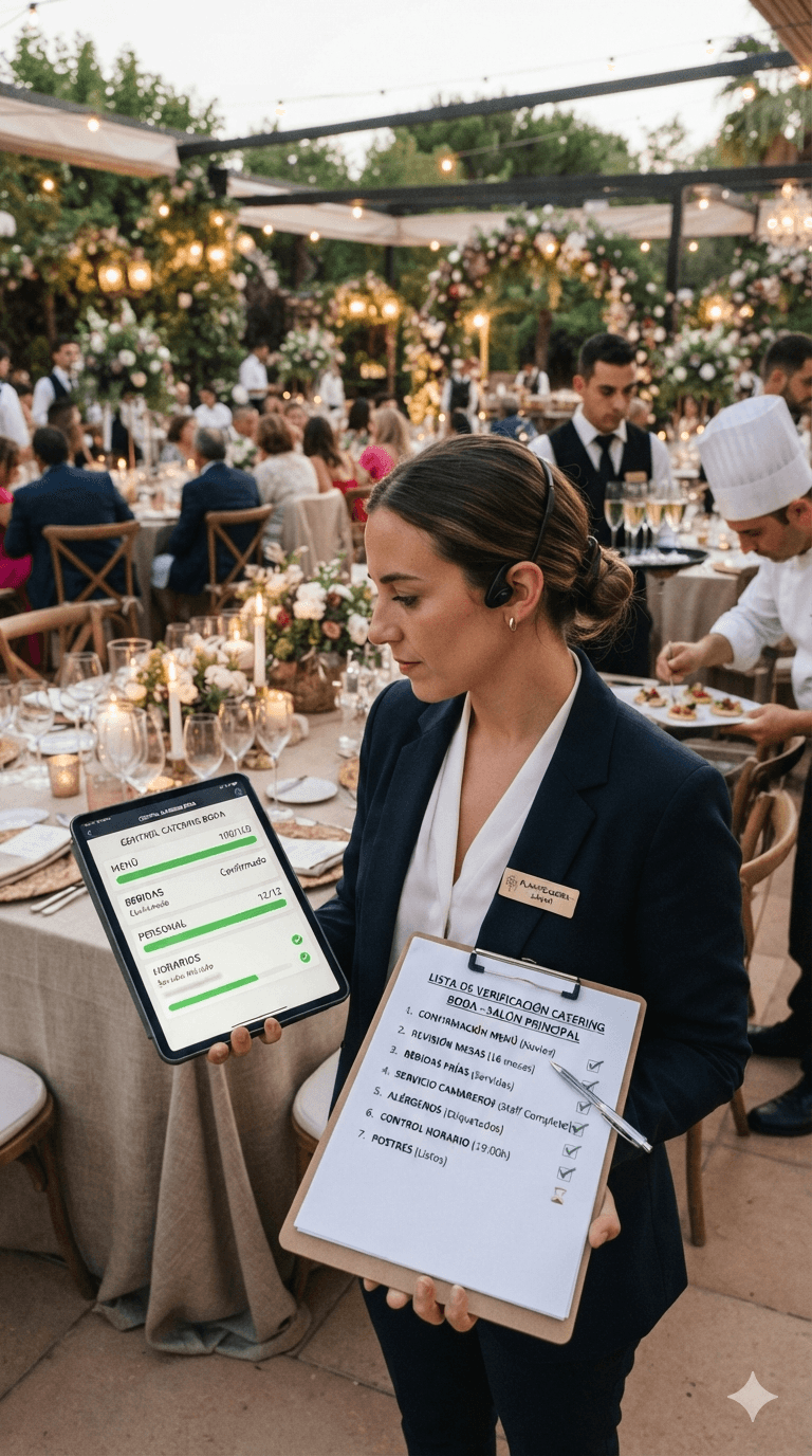 Control de Asistencia de Mesas 2D y Catering